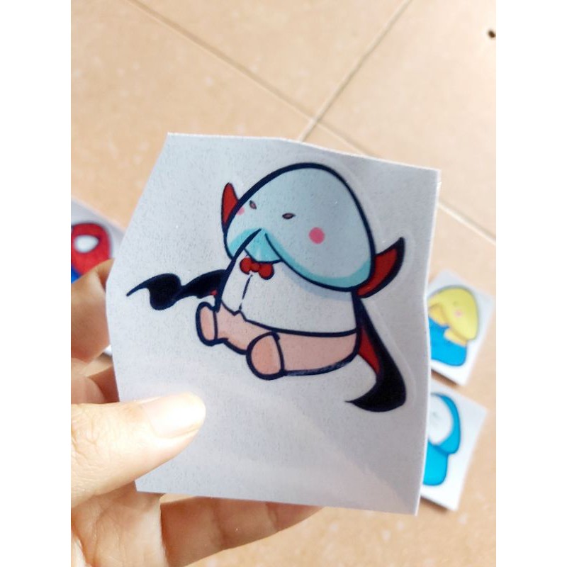 Tem Decal Sticker Con Ciu Cute Độc Lạ, Dán Xe, Nón, ĐT Giá Rẻ