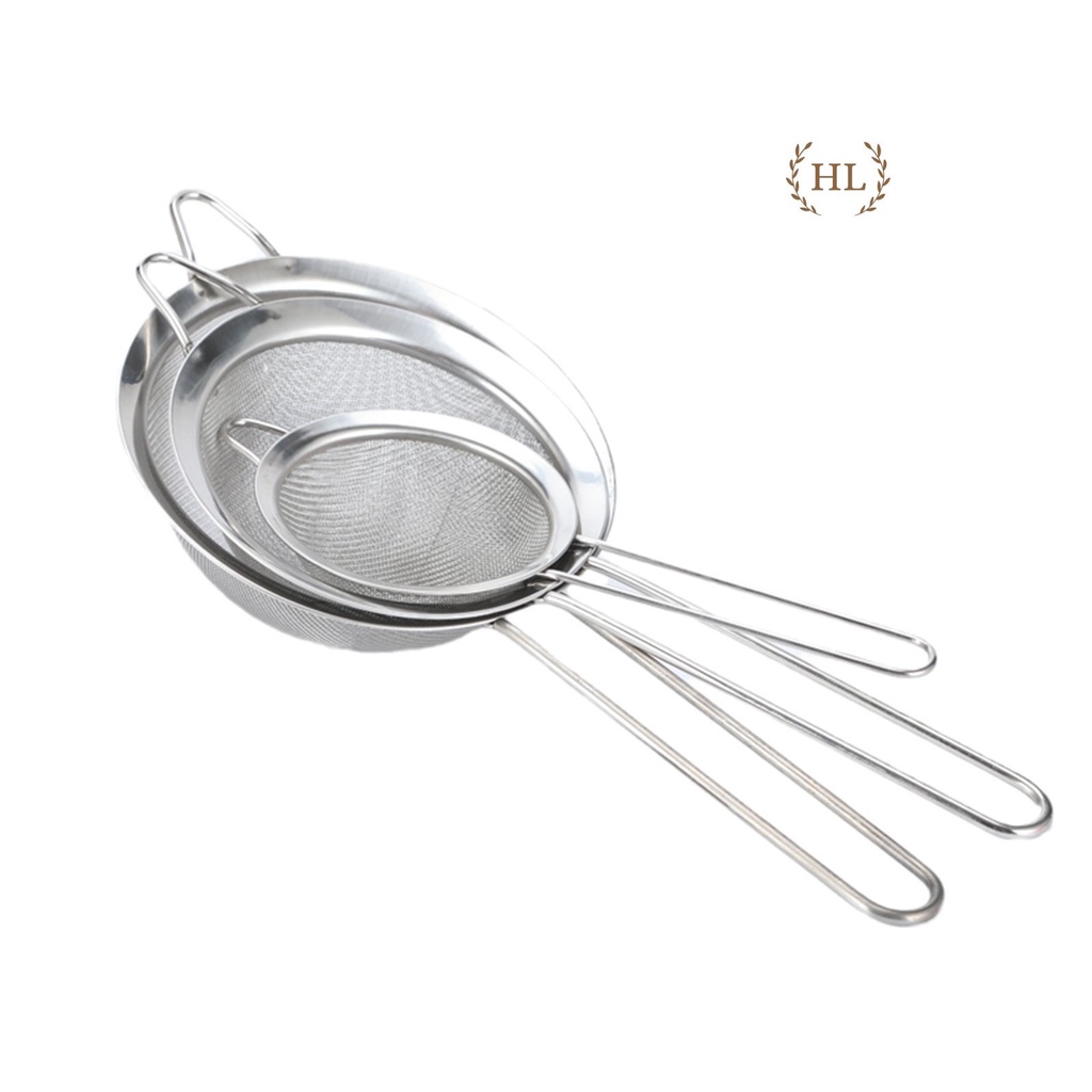 Rây lọc inox 10cm | Lọc chanh | Lọc inox có cán lọc bột - lọc nước hoa quả | Lọc Chanh