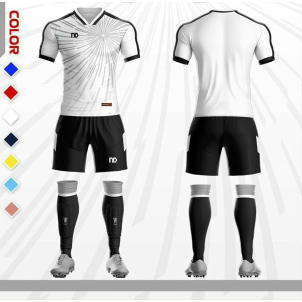 Bộ Quần Áo Đá Banh Vải Mè Mẫu Không Logo