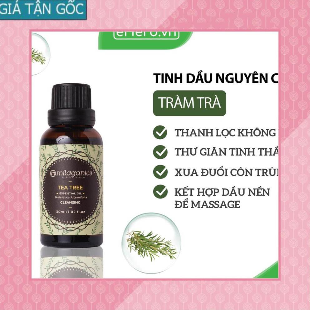 [GIÁ TẬN GỐC] Tinh Dầu Tràm Trà Nguyên Chất Thơm Phòng, Đuổi Muỗi, Giảm Stress MILAGANICS 30ml (Chai) [EH]