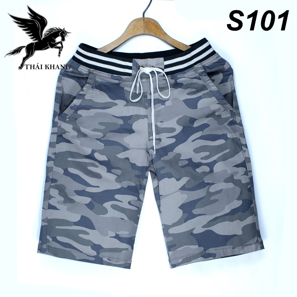 quần short nam cao cấp rằn ri lưng thun vải cotton co giãn loại quần short lính nam | BigBuy360 - bigbuy360.vn
