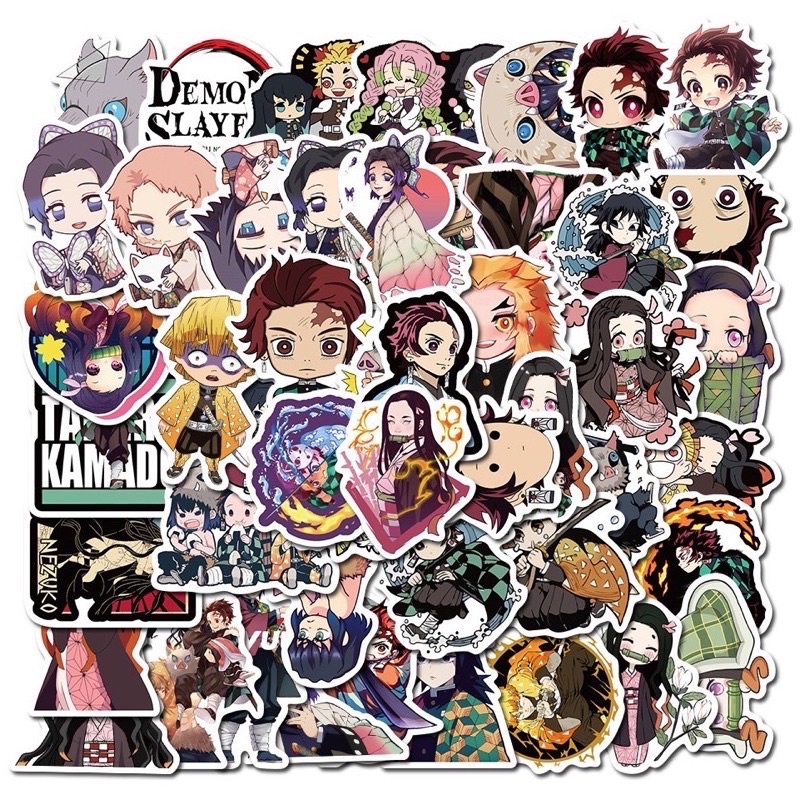 Sticker chống nước anime thanh gươm diệt quỷ dễ thương
