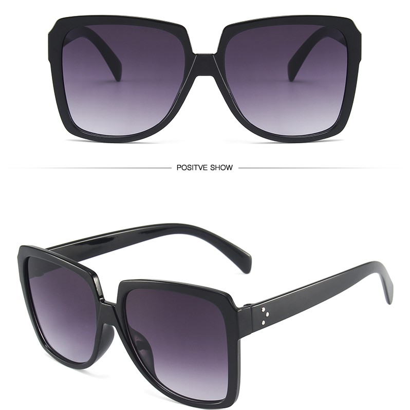 Kính mát chống tia UV400 gọng vuông phong cách Vintage cho nữ