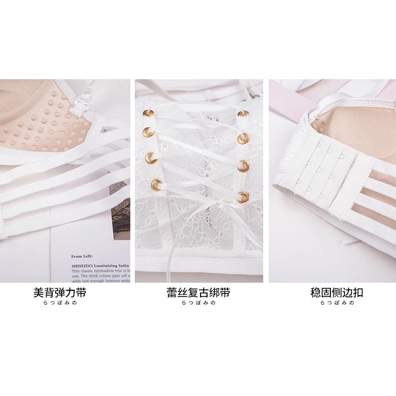Áo Lót Nữ ❤️FREESHIP❤️ Áo Ngực Ren có dây kéo giữa tạo khe nâng ngực sexy điệu đà mẫu C021