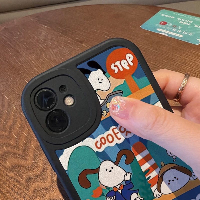 Ốp Điện Thoại Da + TPU Sang Trọng Chống Sốc Cho iPhone 11 12 13 Pro Max XS X XR XS Max 7 8 6 6s Plus SE 2020 2022