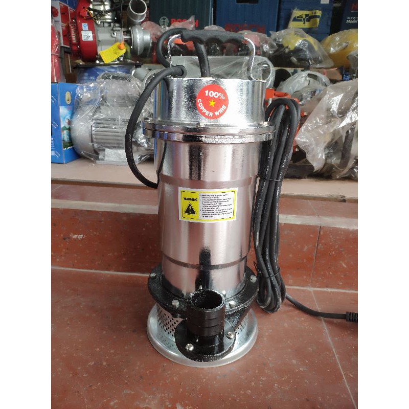 Bơm Chìm Bơm Tõm INox 750w F34 dây đồng 100%