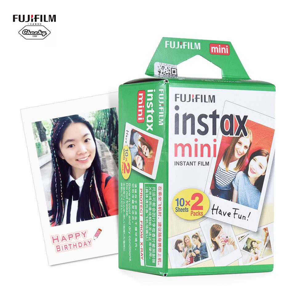 Set 20 giấy in ảnh màu trắng mini tiện lợi dành cho Fujifilm Instax