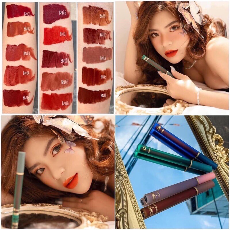 [SẴN] SON KEM LÌ MỀM MÔI BERNICE PHIÊN BẢN 2021 VỎ DẠ QUANG SIÊU ĐẸP | BigBuy360 - bigbuy360.vn