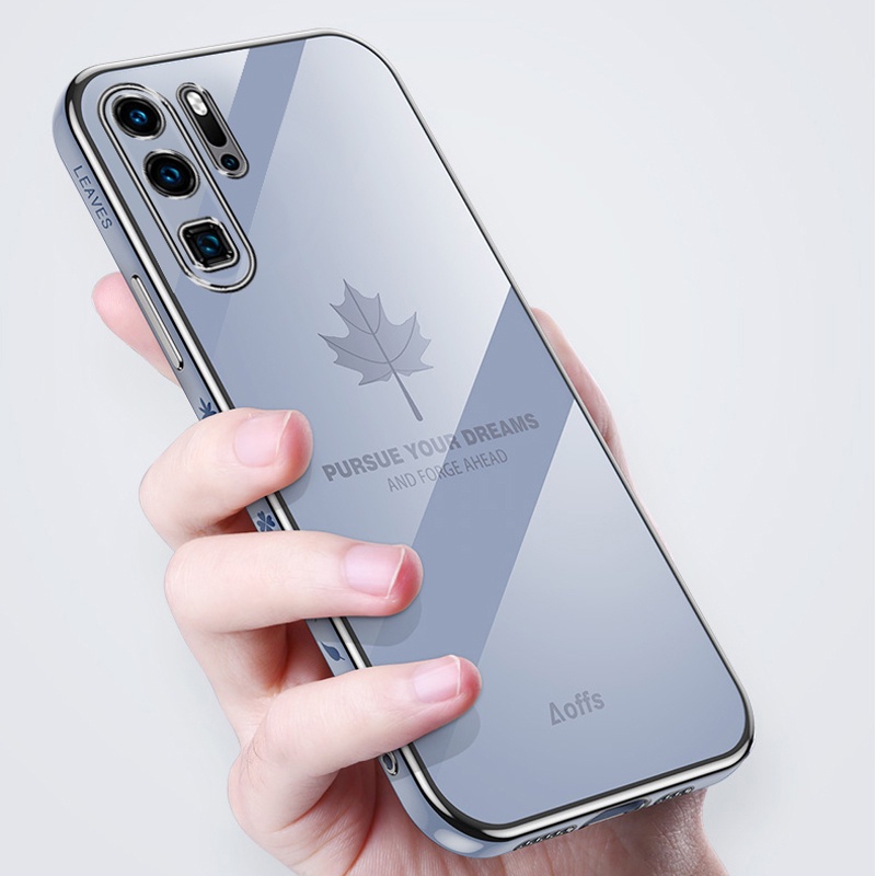 Ốp điện thoại silicon mềm Koosuk kiểu vuông hình lá phong cao cấp cho Samsung Galaxy Note 10 Plus note10+