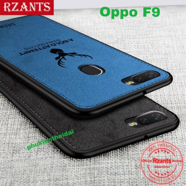 Ốp lưng Oppo F9 / Oppo Reno 2F Vải Deer hươu thời trang cao cấp chống sốc