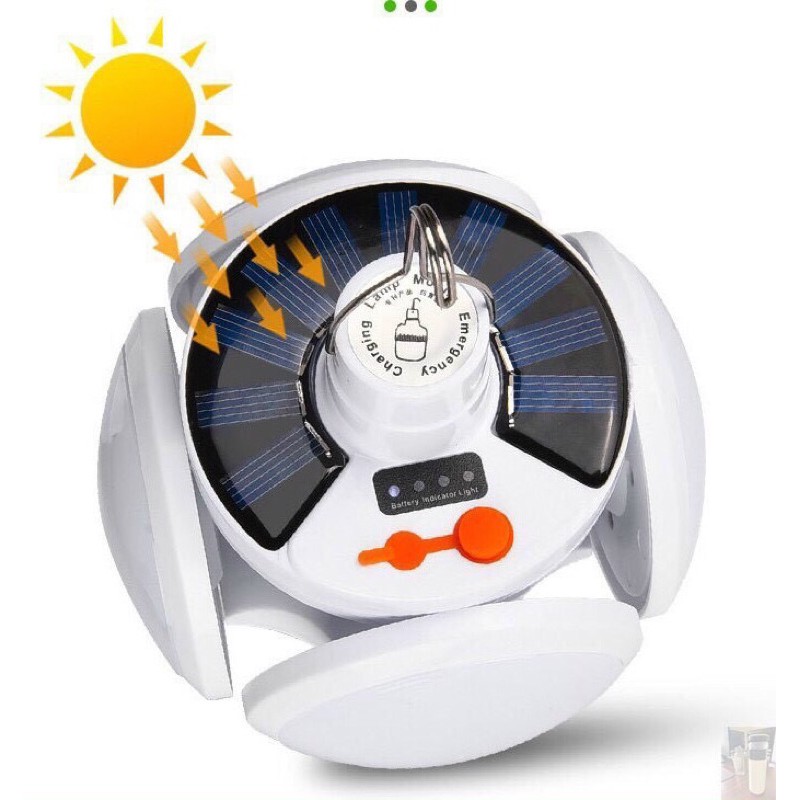 ĐÈN LED NĂNG LƯỢNG MẶT TRỜI 4 CÁNH,6-8h CÓ MÓC TREO TIỆN LỢI