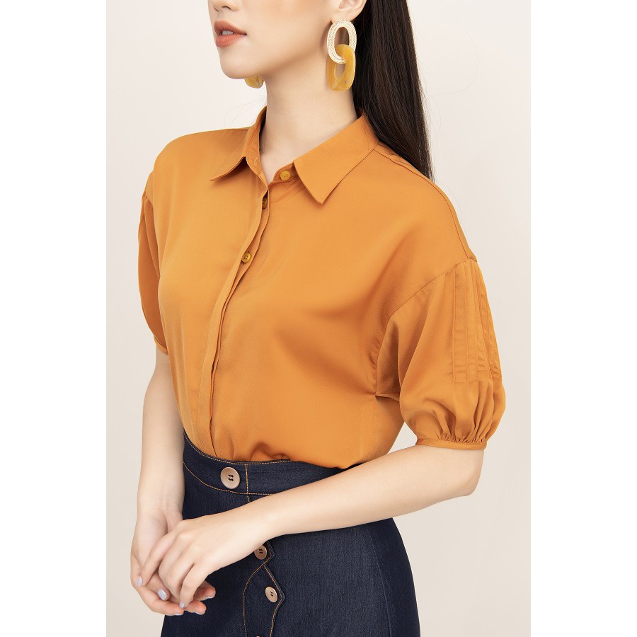 Chân váy giả bò, dáng dài, thân trước đính cúc cách điệu 34025T620 TOSON