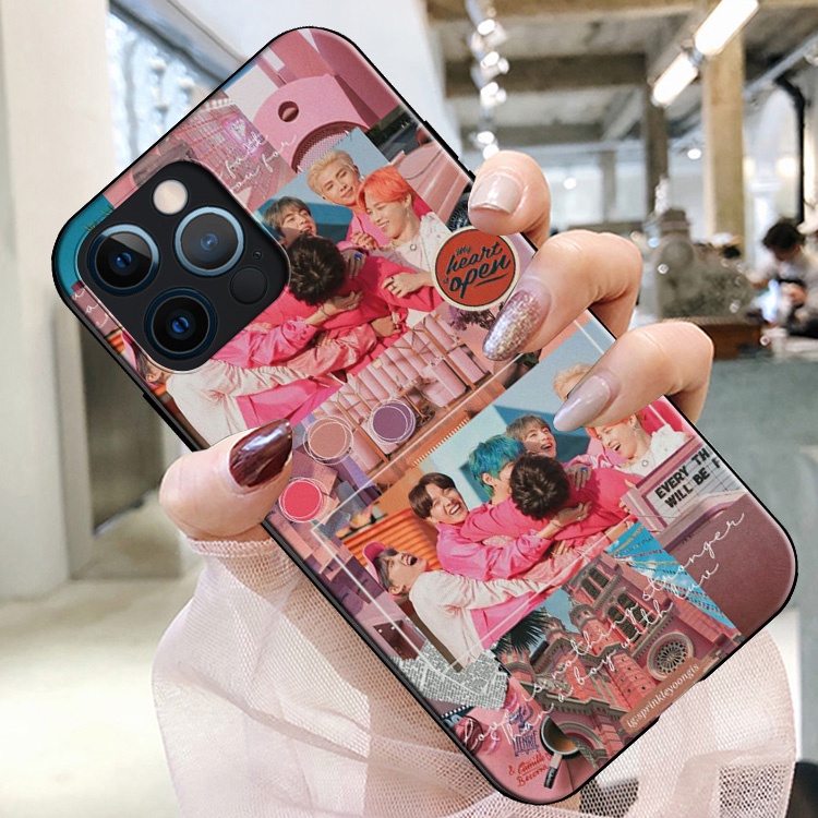 Ốp Điện Thoại Mềm In Hình BTS Cho iPhone 7 8 7 + 8 + 6 + 6S + XR XS Max 5 5s Mã Mới