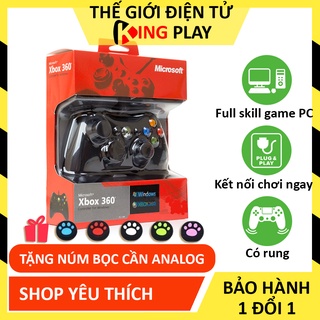 Tay cầm Chơi Game Xbox 360 có dây - Tay Cầm chơi game PC Laptop chơi full skill all game PC Fifa online 4 Fo4, Pes