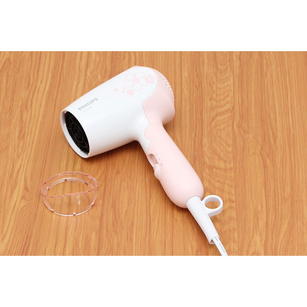 Máy sấy tóc mini Philips HP8108/00 chính hãng - Bảo hành 24 tháng- Công suất:1000 W  Tốc độ sấy:2 tốc độ