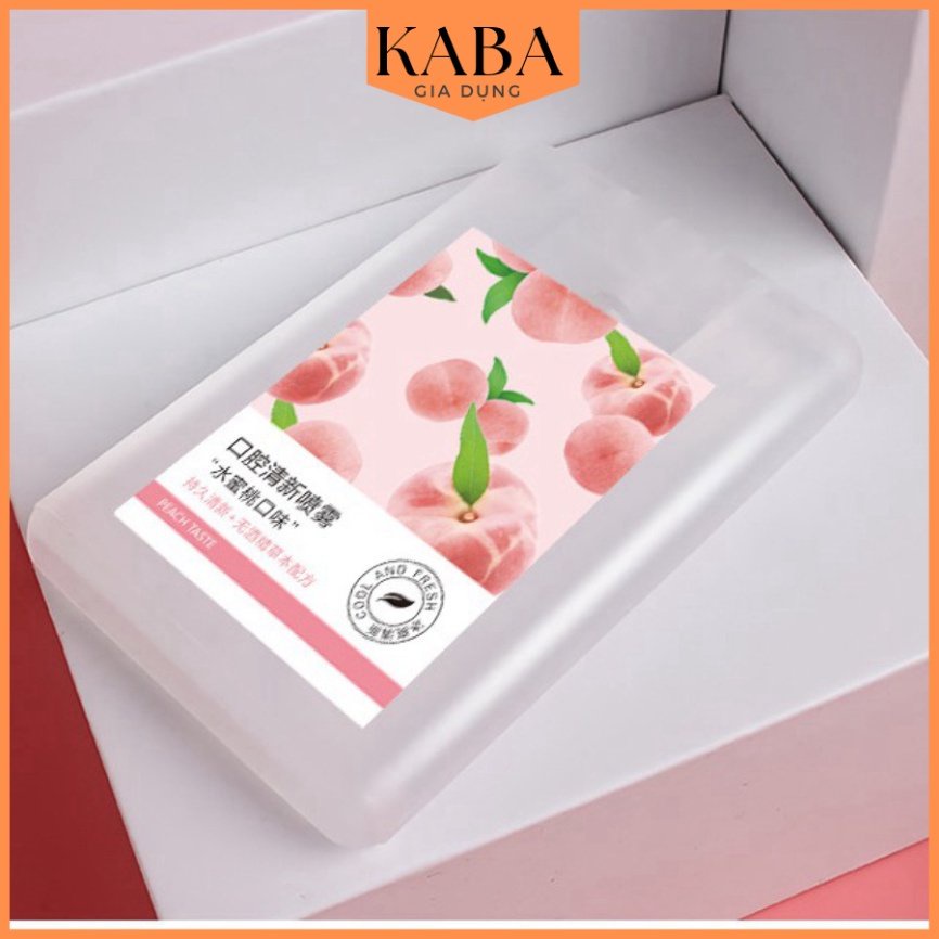 Xịt Thơm Miệng Vị Đào Thơm Mát KABA