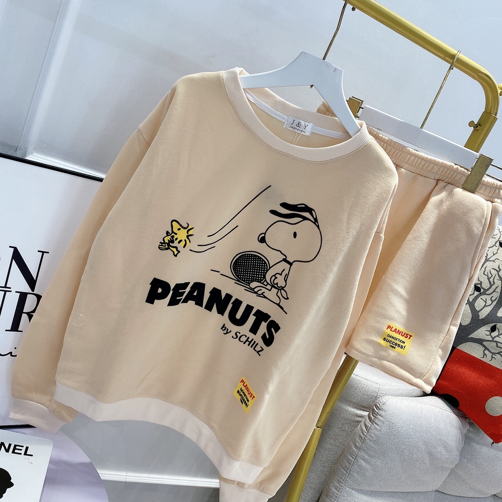 Bộ nỉ hoạt hình chú chó siêu cute HN155