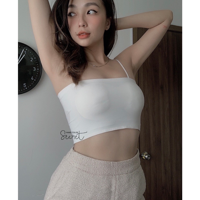 Áo Bra Su Hai dây mát mẻ - Áo lót Trơn Phối đồ cực sang
