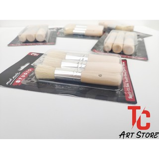 Cọ bộ Mont Marte MAA0021 ( Bộ 3 cây cọ Stencil số 6,8,10 )