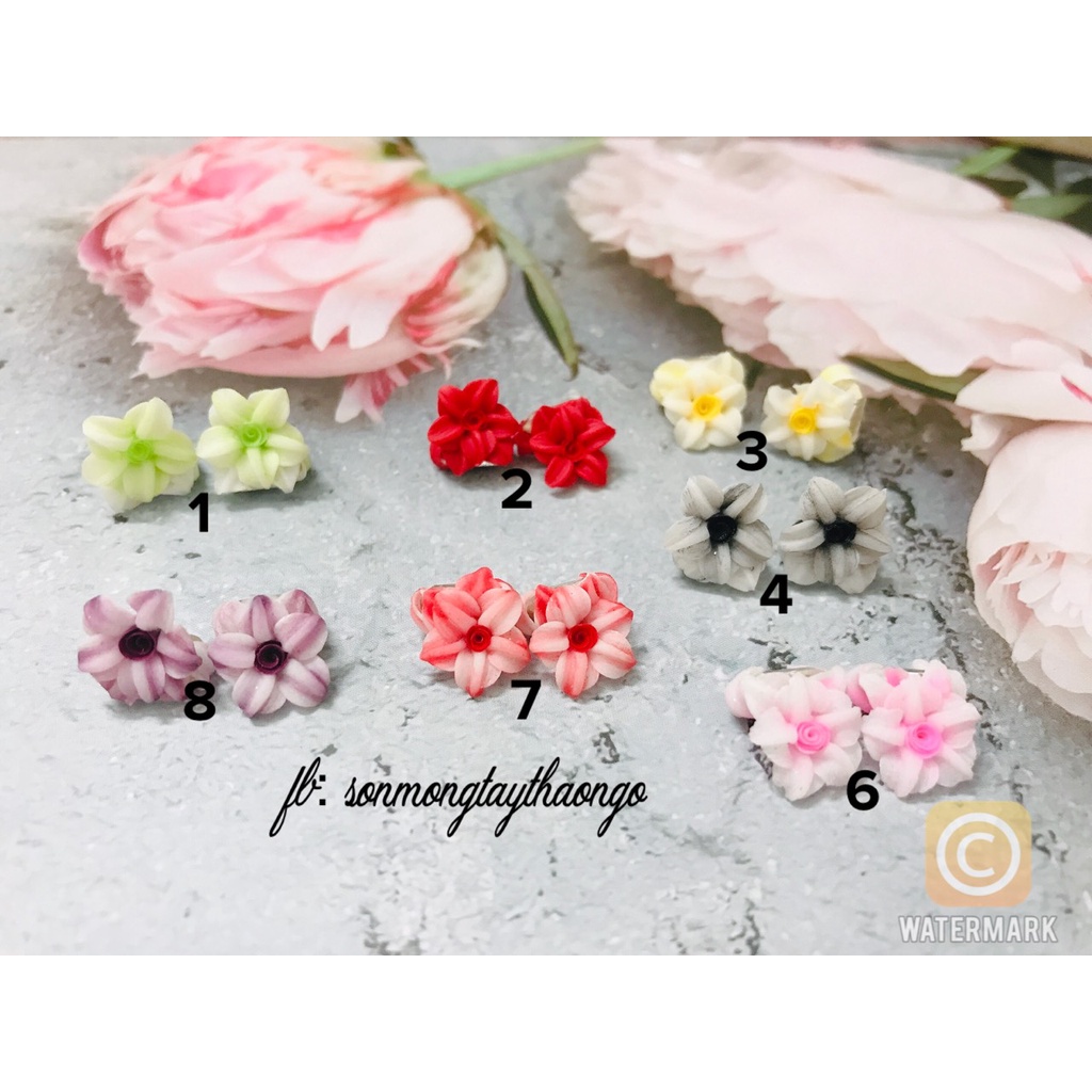 (hàng mới về)Hoa bột nail - nơ , gắn móng tay dành cho Nail