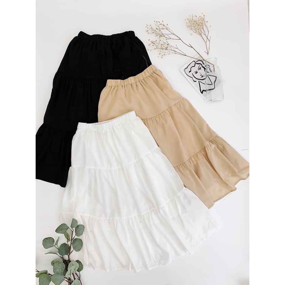 Chân váy voan xinh xắn 3 tầng xinh xinh hot tươi trẻ xinh xăn dáng yêu