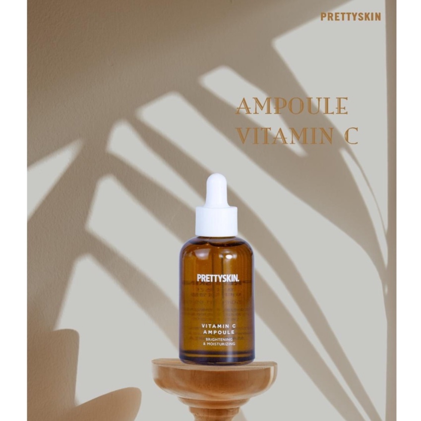 Tinh Chất Dưỡng Sáng &amp; Cấp Ẩm PrettySkin Vitamin C Ampoule Brightening &amp; Moisturizing 50ml