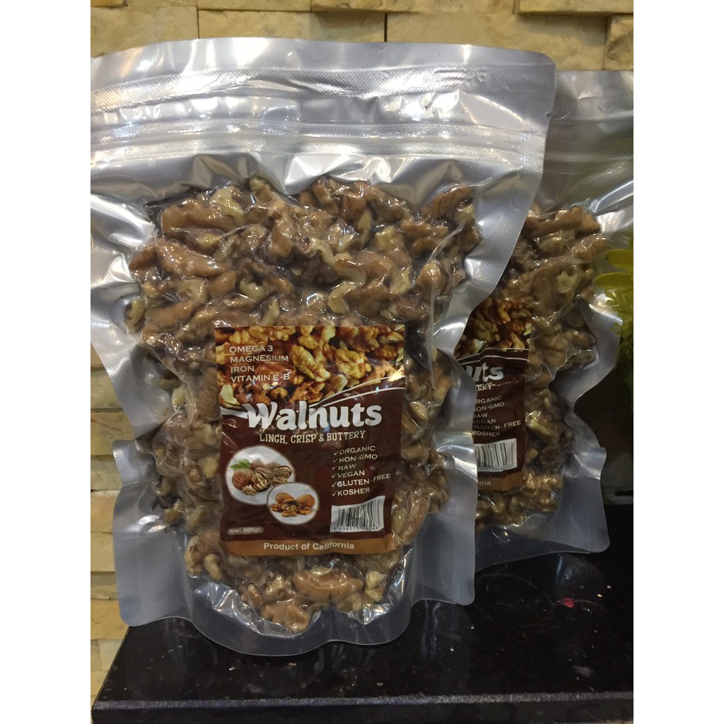 NHÂN HẠT ÓC CHÓ MỸ TÁCH VỎ 500G