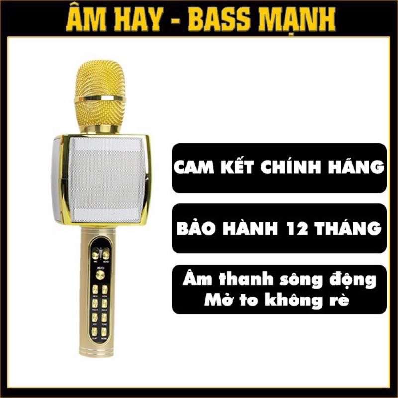 [Video Thật] MICRO Không Dây Cầm Tay YS91, mic karaoke bluetooth hỗ trợ thu âm [ BH 12 tháng ]