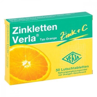 Viên ngậm bổ sung kẽm vitamin C  Đức Zinkletten verla cho trẻ, hộp 50 viên - Lifescare