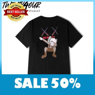 (SALE 50%) Áo Phông Unisex Now Toy Kaws Dabbing Dễ Thương Tay Lỡ Form Rộng Dáng Suông Chất Mát