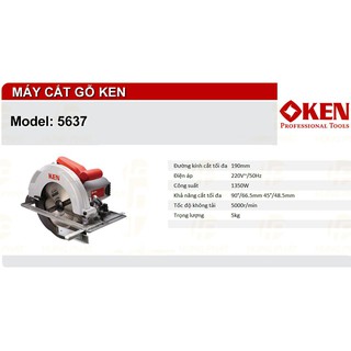 Máy cưa gỗ Ken 5637