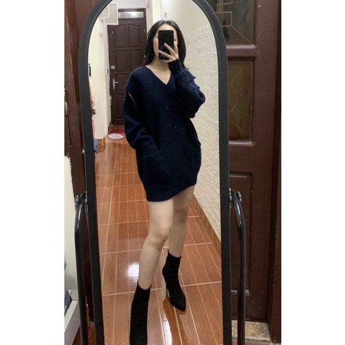 Áo len dày giấu quần cá tính thanh lý