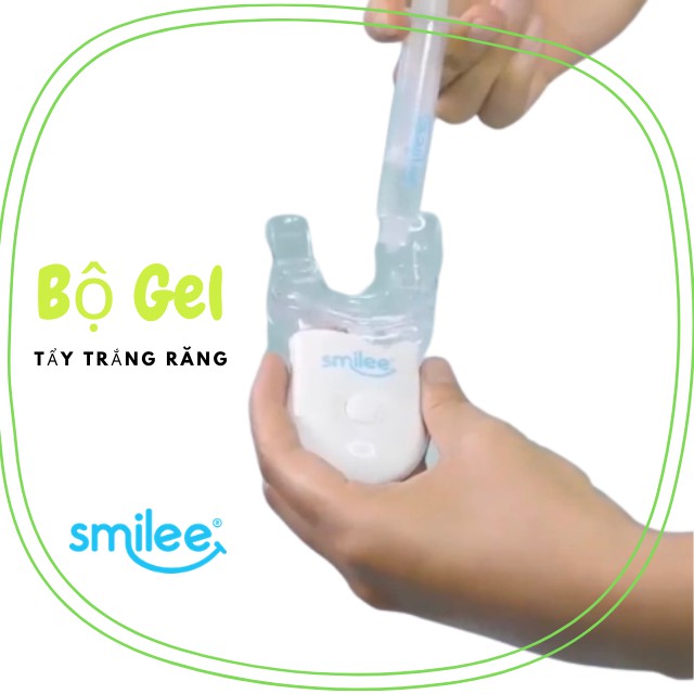 (4 QUÀ TỰ CHỌN) Bộ Kít Tẩy Trắng Răng Smilee Máy Làm Trắng Răng Tại Nhà Chính Hãng