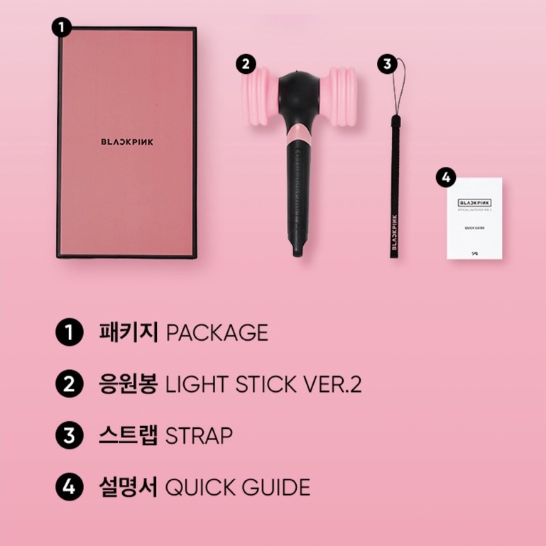 Chính hãng - lightstick blackpink ver 2 - gậy cổ vũ blackpink