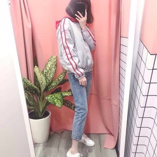 Áo khoác dù nón phối