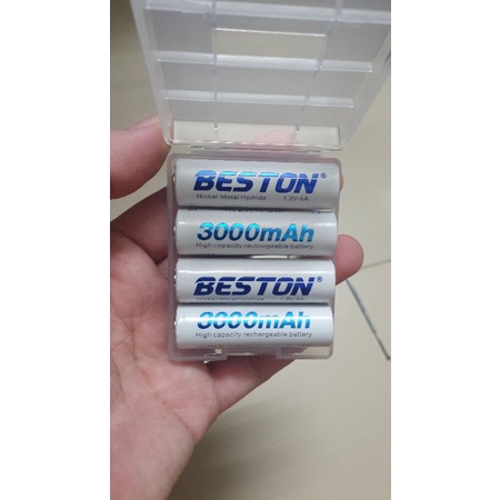 Pin sạc Beston AA/AAA kèm sạc hoặc pin rời giá siêu rẻ, bảo hành 1 tháng