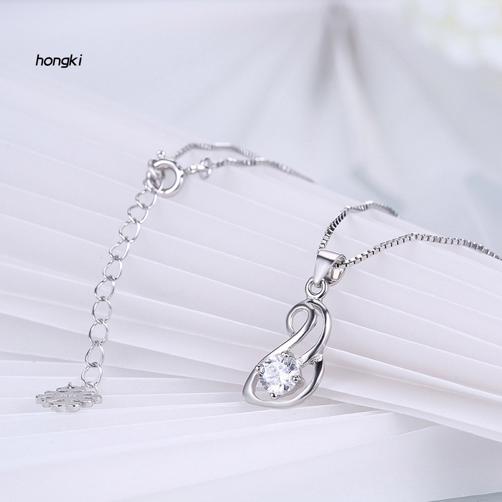 vòng cổ Mạ Bạc Đính Đá Zircon Hình Rắn Thời Trang Cho Nữ