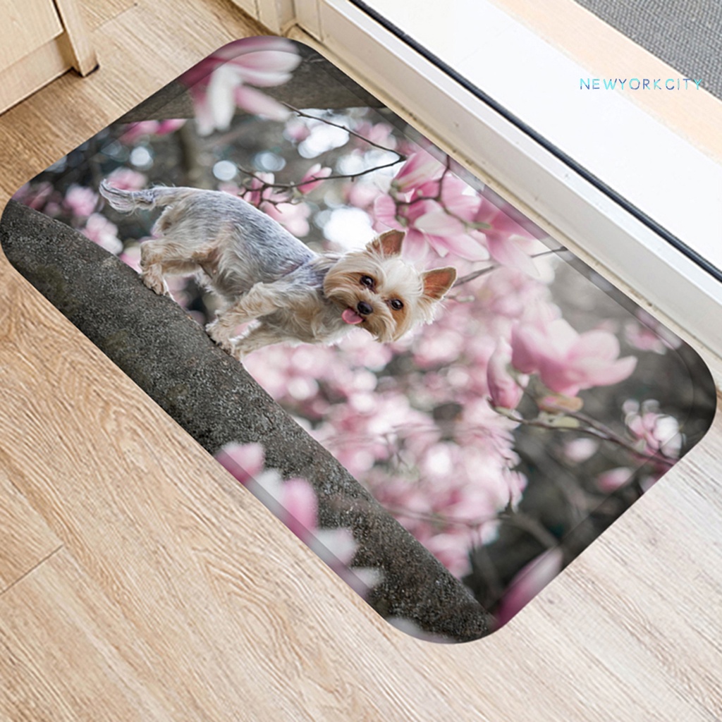 Thảm lót cửa chùi chân Vải Flannel Mềm Mại Thoải Mái Chạm Cảm Ứng In Họa Tiết Hoạt Hình