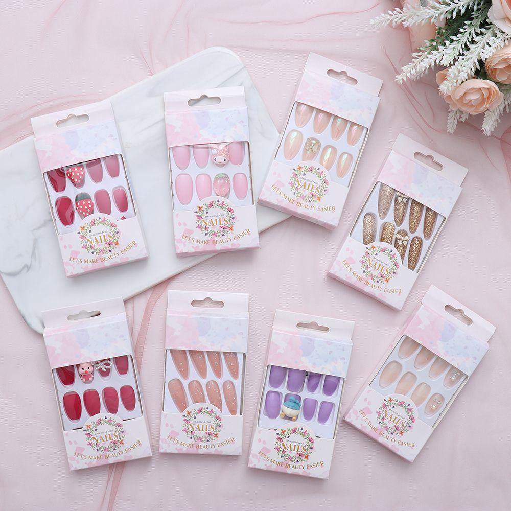 Bộ Móng Tay Giả Múa Ba Lê Bằng Acrylic Có Thể Tháo Rời Ốp