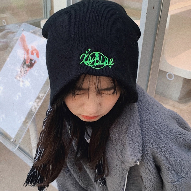 Mũ Dệt Kim Thiết Kế Bện Dây Bảo Vệ Tai Khi Lái Xe Vào Mùa Đông Cho Nữ
