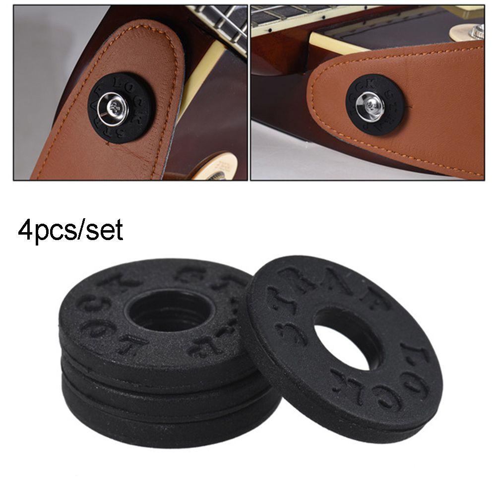 4 Khóa Dây Đeo Đàn Guitar Bằng Cao Su
