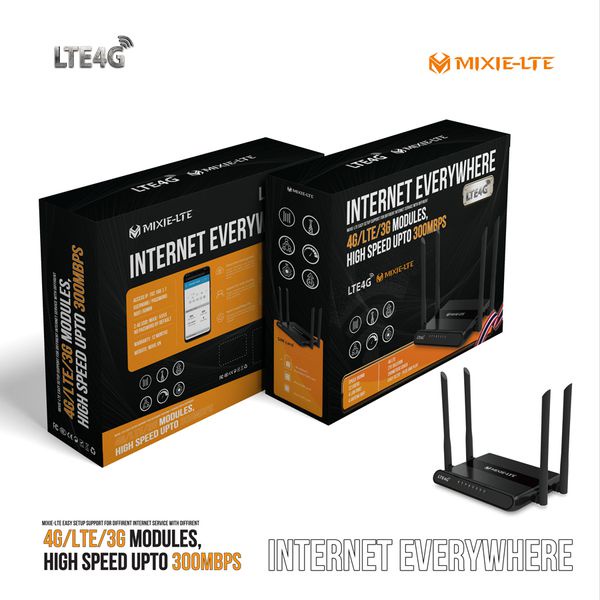 BỘ PHÁT WIFI MIXIE-LTE 4G 4 CỔNG LAN VÀ 4 ANTENA WIFI