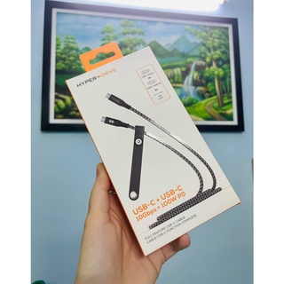 Cáp USB-C To USB-C Dài 2M HyperDrive Data & Charging 10GBPS + 100W HD-CBG601