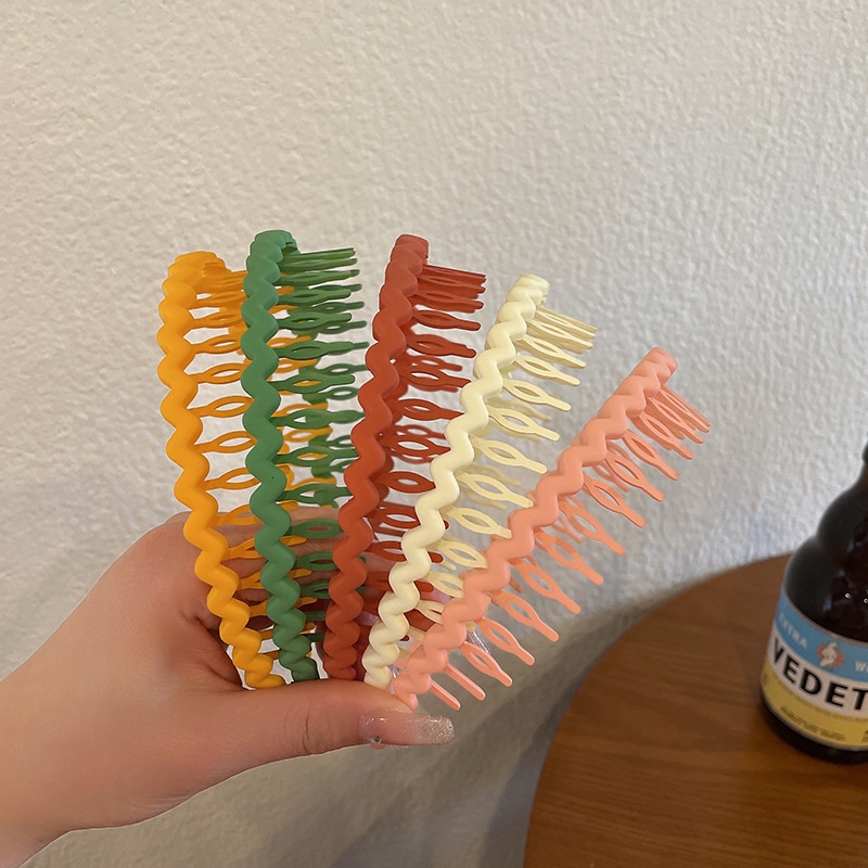 Băng Đô Gợn Sóng Nhiều Màu Sắc Kẹo Ngọt Không Làm Đau Răng Chống Trượt Cho Nữ Mã 2022