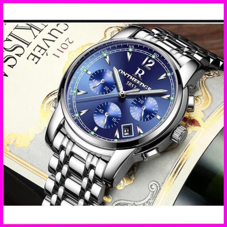 [ Hàng Xịn ] ĐỒNG HỒ NAM RONTHEEDGE CAO CẤP CHẠY FULL 6 KIM [ Đồng Hồ Nam Cao Cấp] | BigBuy360 - bigbuy360.vn