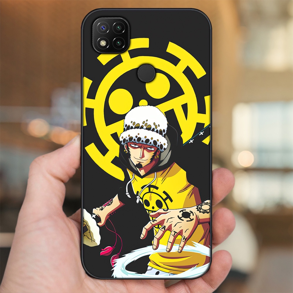 Ốp lưng Xiaomi Redmi 9C viền đen in hình Law One Piece