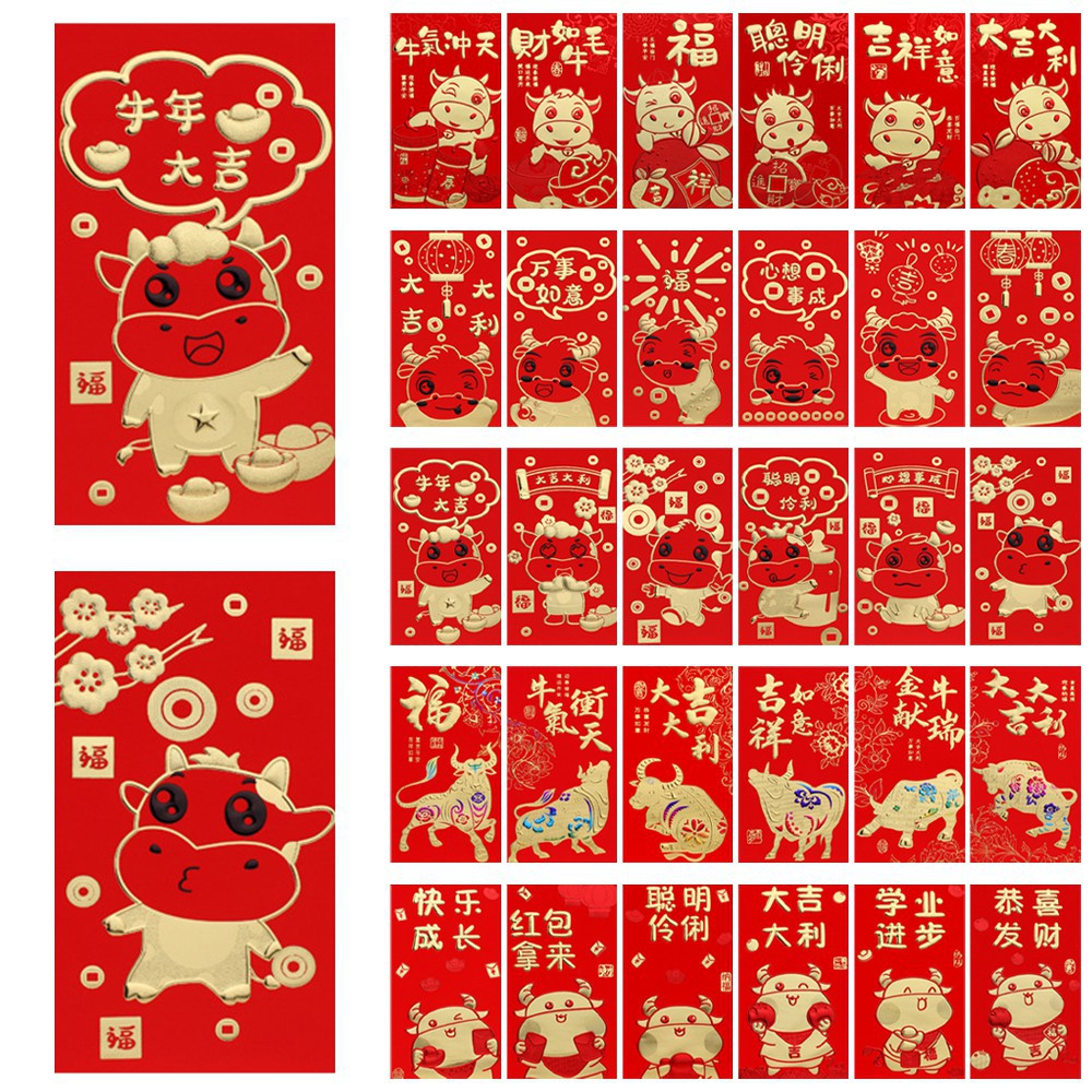 6 Bao Lì Xì Chúc Mừng Năm Mới 3d 2021