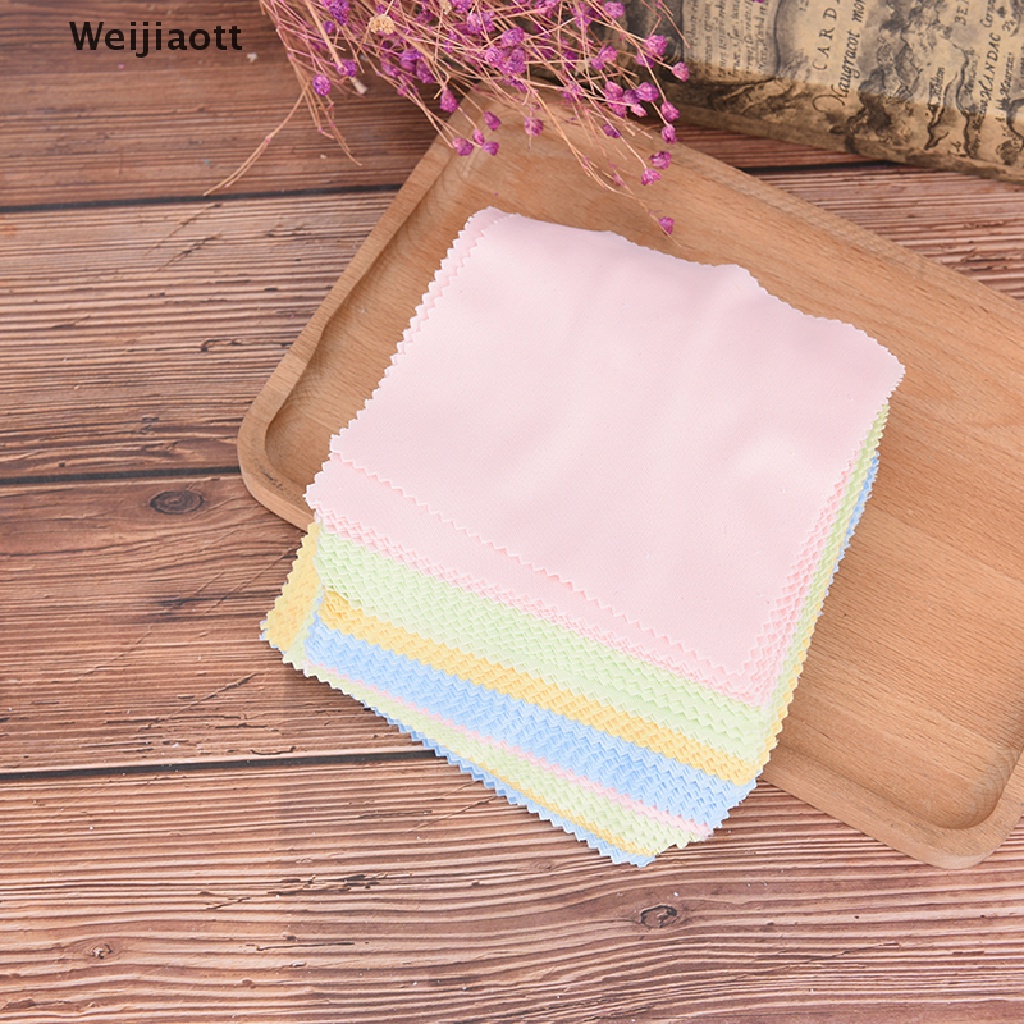 Set 10 khăn lau sợi microfiber cho màn hình điện thoại/ máy chụp hình/ lens/ mắt kính