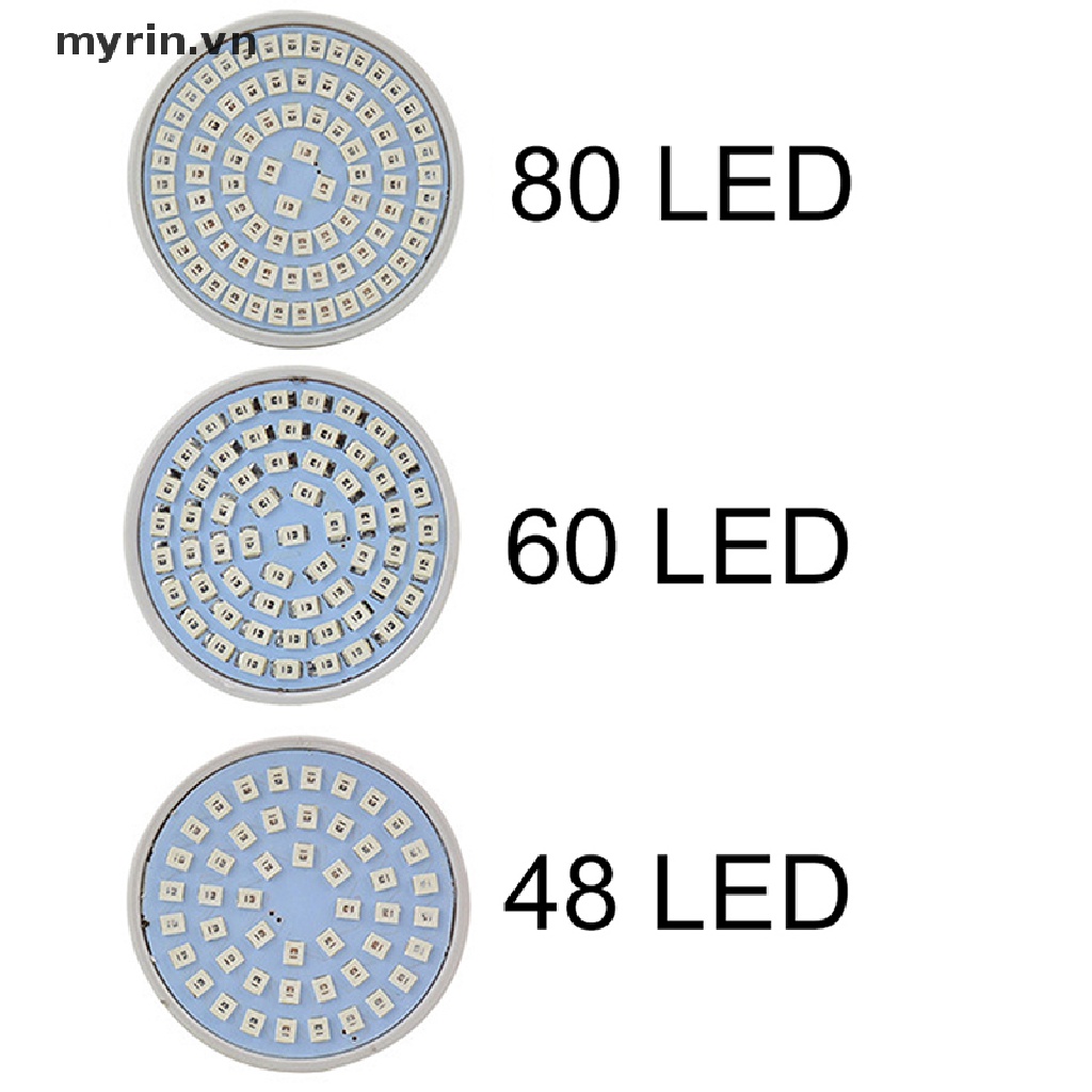 Bóng Đèn LED Trồng Cây E27 48 / 60 / 80 220V