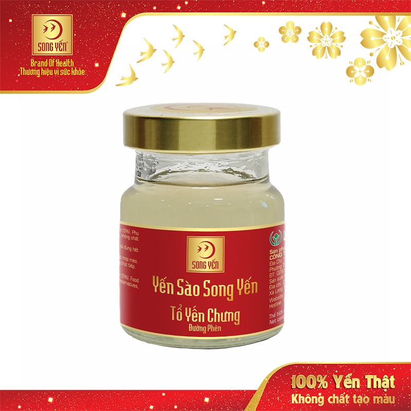 Tổ Yến Chưng Đường Phèn Song Yến 15% - (Lốc 5 lọ x 70ml)